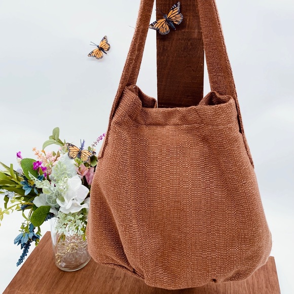 Linen polyester handbag/ diaper bag - Picture 3 of 6